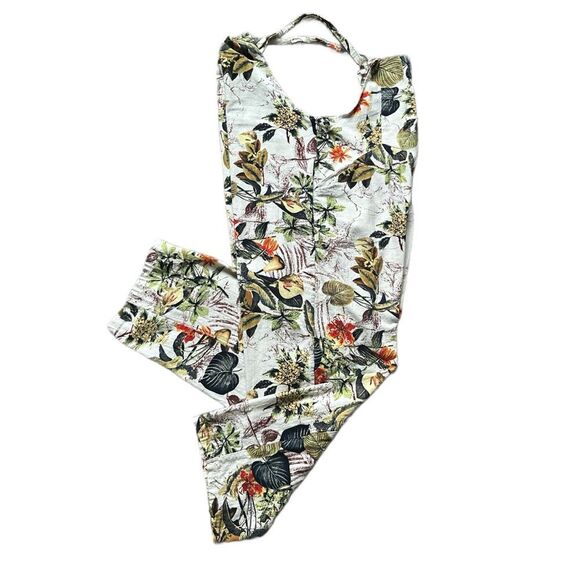 Source Unknown Multicolor Floral Jumpsuit - Picture 9 of 12
